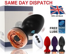 Vibrating Anal Butt Plug Dildo