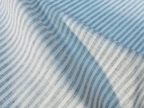 Candy stripe linen fabric - candy,