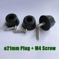 21mm Rubber Feet Tapered