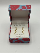 Rachel Zoe Snake Earrings Gold