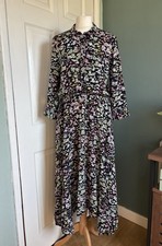 Hush Black Floral Midi Dress