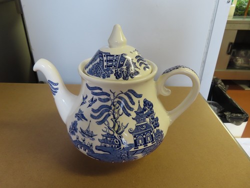 Vintage teapot old willow - vintage,