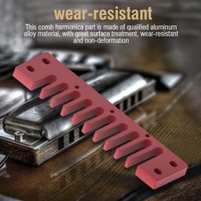 Aluminum Alloy Comb Harmonica Part For Marine Band Crossover / Deluxe