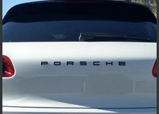 PORSCHE - MATT BLACK REAR BADGE FOR PORSCHE 95B MACAN / MACAN II - 95B853687A