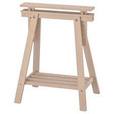 IKEA MITTBACK Trestle – Solid Birch (58 × 70-93 cm); 2 available 