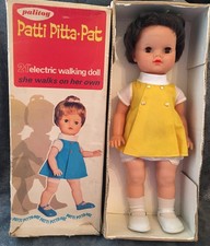 BOXED! Patti Pitta Pat Vintage Doll, Palitoy 1970's, Walking Doll 2 Brunette