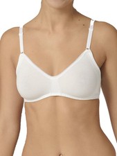 Sloggi Bra Basic+ Non Wired Soft Cup Cotton Rich Unpadded Bras White Lingerie
