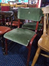 2 vintage stacking Pub Bar Chairs used furniture dining seats wood kitchen chair