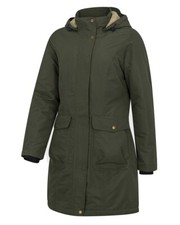 Hoggs of Fife Walker Ladies Long Coat Fern Green Women's Waterproof Jacket