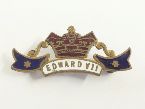 Vintage brass enamel - &,