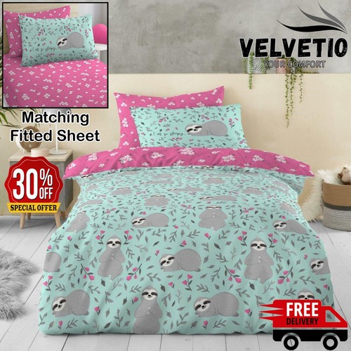 Luxury sloth duvet cover set - sloth,