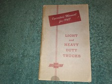 1947 CHEVROLET TRUCK OWNER'S