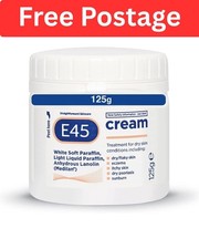 E45 Cream 125 g – Moisturiser for Dry Skin and Sensitive Skin - Emollient Bod