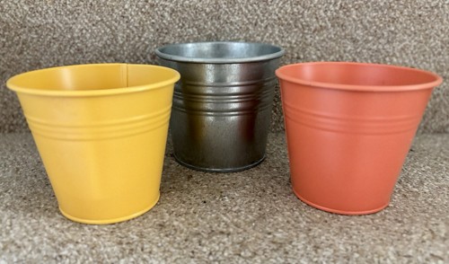 Metal plant pots - metal,