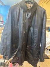 mens barbour wax jacket blue large - excellent condition