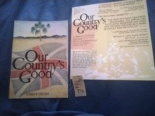 OUR COUNTRYs GOOD - WERTENBAKER / CAROLINE QUENTIN - 1990 @  GARRICK  + TICKET +