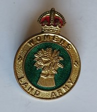 Vintage Genuine WW2 Women's Land Army Enamel Pin Lapel Badge by H.W. Miller