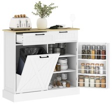 HOMCOM Sideboard with Trash