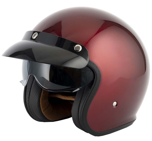 Open face motorcycle - open,