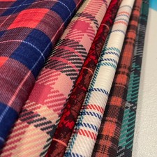 Tartan Plaid Stretch Jersey