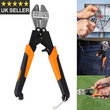 Portable 8" Bolt Cutter Heavy Duty Steel Wire Cable Mesh Cutting Tool Clipper UK