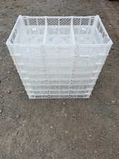 8 x Handy size White Storage Crates (W5TT)