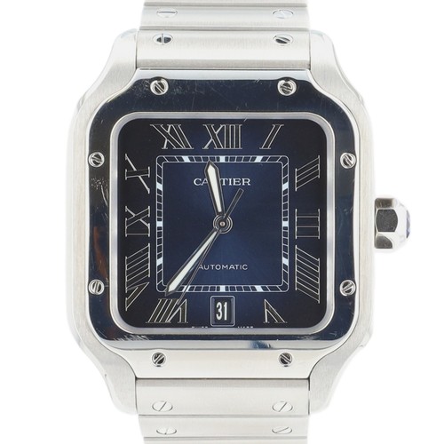 Cartier santos 4072 40mm blue - santos,