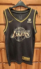 Nike Los Angeles Lakers Mens Size UK M Black Basketball Jersey LA Lakers Bryant
