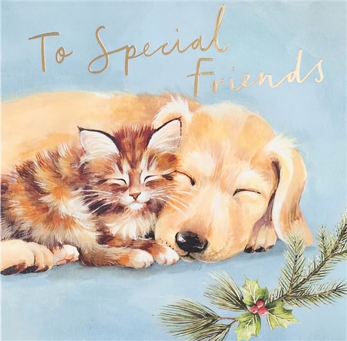 Special friends christmas card - christmas,