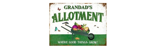 Personalised allotment retro - personalised,