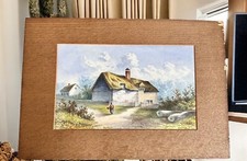 Early 20th C Oil On Board