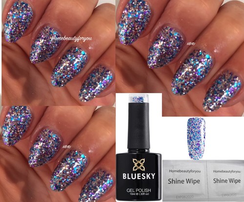 Bluesky gel nail - gel, blue