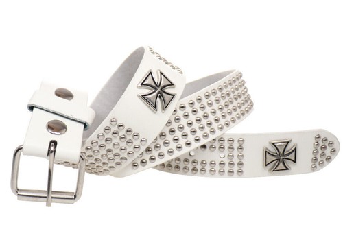 Studded white pvc - ,