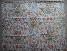 Crowson Screen Print Fabric 'Dominique' 1.35m x 2.9m Large Floral Cotton Sateen