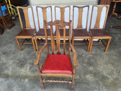 Vintage high back oak - vintage,