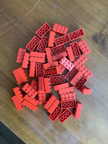 Lego building bricks - building, red