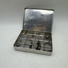 Small alloy fly box tin with