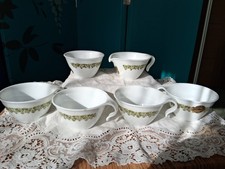 Corelle Corning Crazy Daisy Spring Blossom 4 x Cups, Milk Jug & Sugar Bowl - NEW