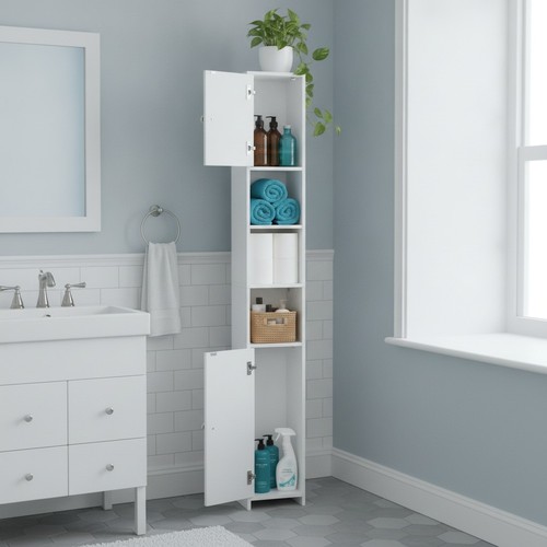Slim tall bathroom cabinet - slim,