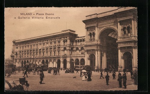 Milano piazza duomo and - milano,,