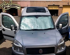 Fiat Doblo Thermal Screens Silver Insulated Black Out Blinds  Camper 3pc 2010