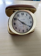 Vintage Westclox 7 Jewels Travel BEN Clock In Case Rare Fold Out Japan Bb13e