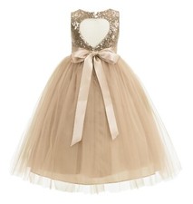 Sequin Heart Cutout Flower