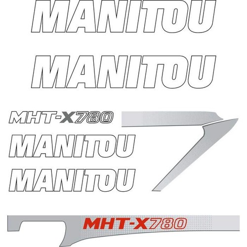Decal sticker set manitou - set,