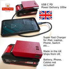 Einhell Ozito Battery USB C PD