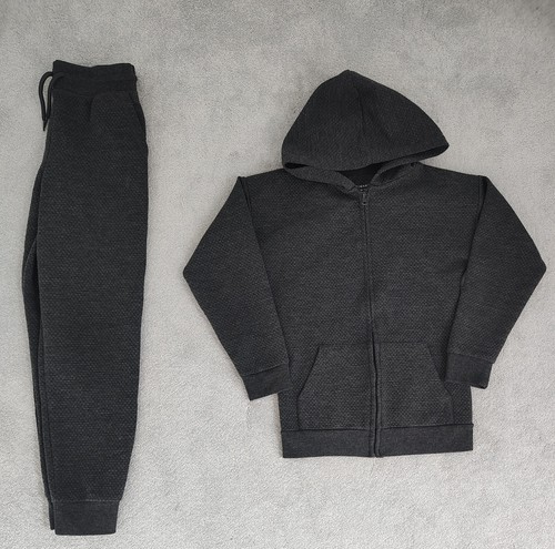 Boys grey zip hoodie - zip-up,