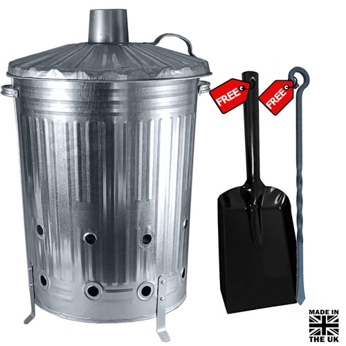 90l steel incinerator - incinerator, bin