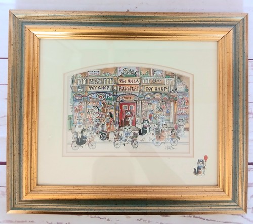 Diane elson framed cats - framed,