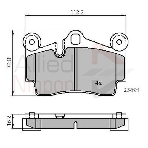 Brake pads set - set, vw