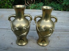 2 x Vintage Heavy Brass Art